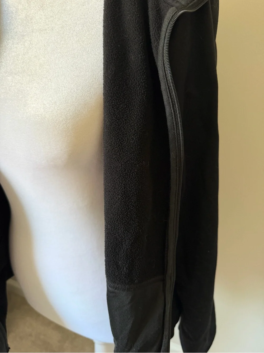 The North Face Black Logo Fleece Zip-Up Hoodie